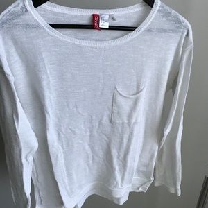 H&M Sweater- White-Size S
